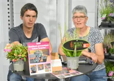 Nick and Carina Doomen were presenting several ornamental shrubs in containers, focussing on Gaultheria and heather plants. 